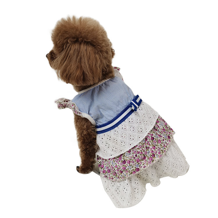 Pets Cloths Dog Clothes Clothing Pet Dress With Lace