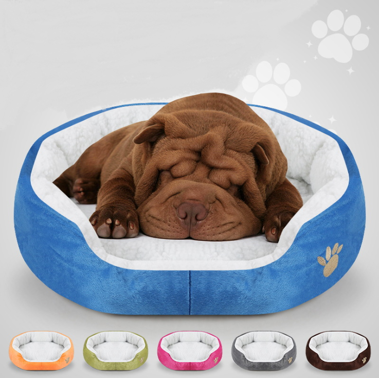 Warm Plush Pet Cushion Soft Dogs Cats Pet Bed