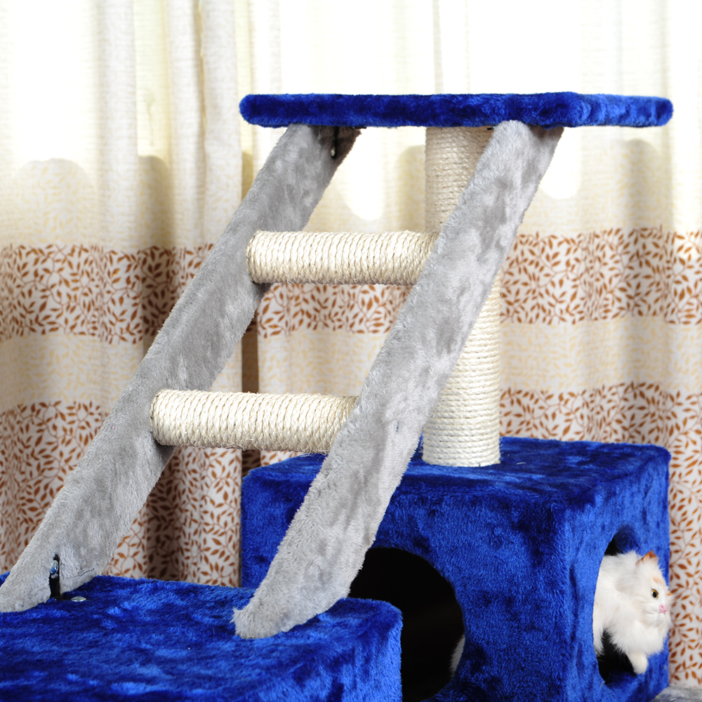 Cat Hammock Double Cave Scratcher Tree Ladder Stand Custom Color