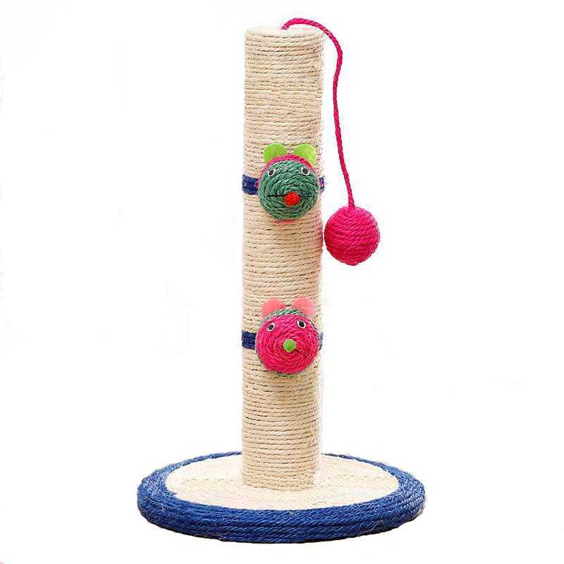 Cat Scratching Post Tree Sisal Wood Scratch Scratcher Tree Toy Pet Cat Post Cat