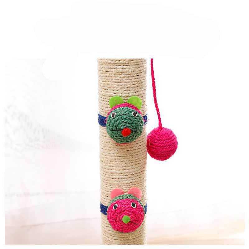 Cat Scratching Post Tree Sisal Wood Scratch Scratcher Tree Toy Pet Cat Post Cat