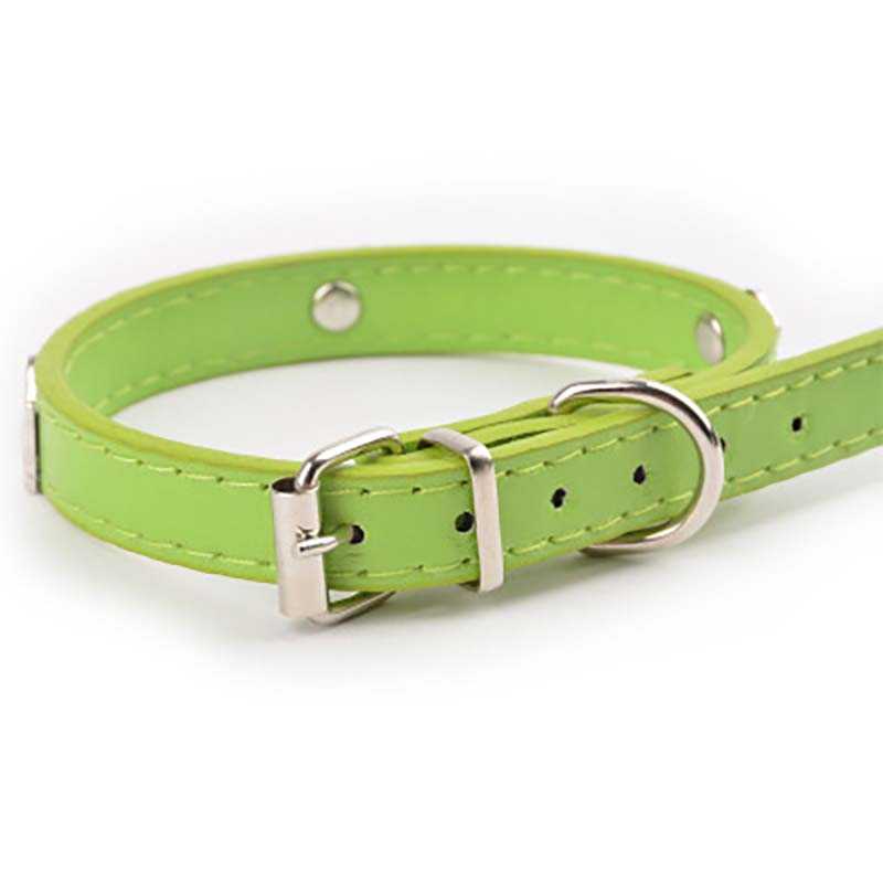 Collar Basic Solid Color With Dog Pattern Suitable Cat Puppy Adjustable Pet Collars