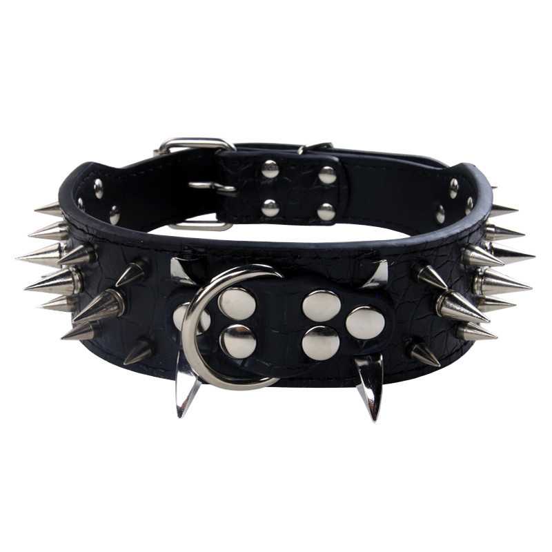 PU Pet Collar Rivet Dog Belt Horn Spike Dog Collar Pet Supplies Dog Chain