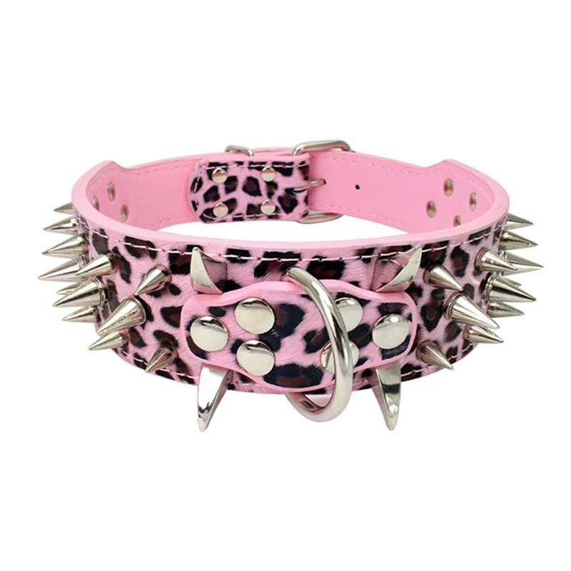 PU Pet Collar Rivet Dog Belt Horn Spike Dog Collar Pet Supplies Dog Chain