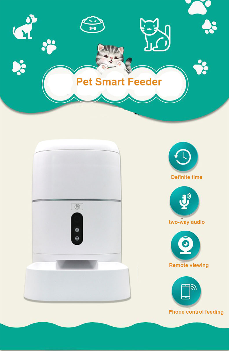 Automatic Feeding Remote Control Smart Pet Bowls Feeder Dog Feeder With Video Camera/Wifi