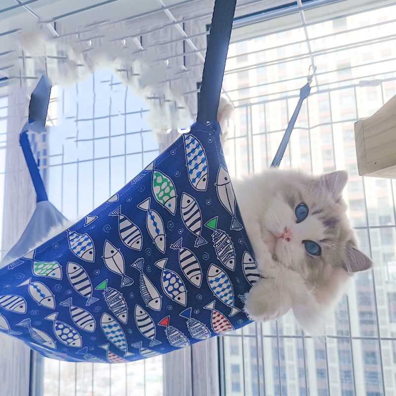 Pet Cage Hammock Canvas Cat Hammock Bed