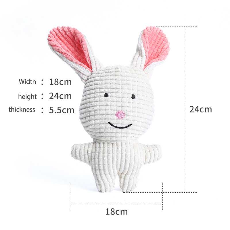 Pet Toys Plush Rabbit Cow Elephant Many Cute Dog Cat Toys