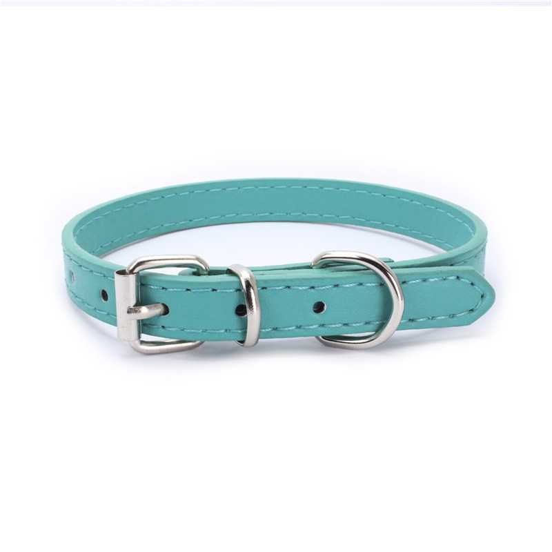 Promotional Pet Supplies PU Dog Collar Multiple Colors Cat Pet Collar Dog Leash Amazon