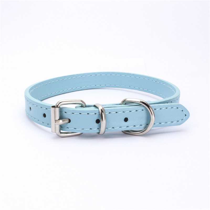 Promotional Pet Supplies PU Dog Collar Multiple Colors Cat Pet Collar Dog Leash Amazon