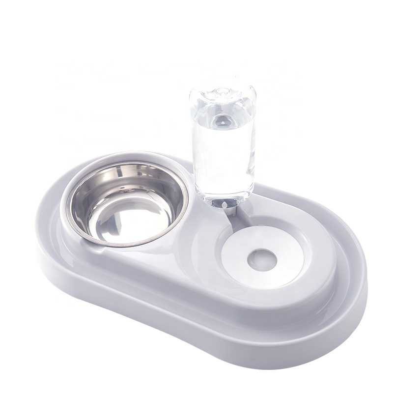 Automatic Water Drinking Pet Double Bowl