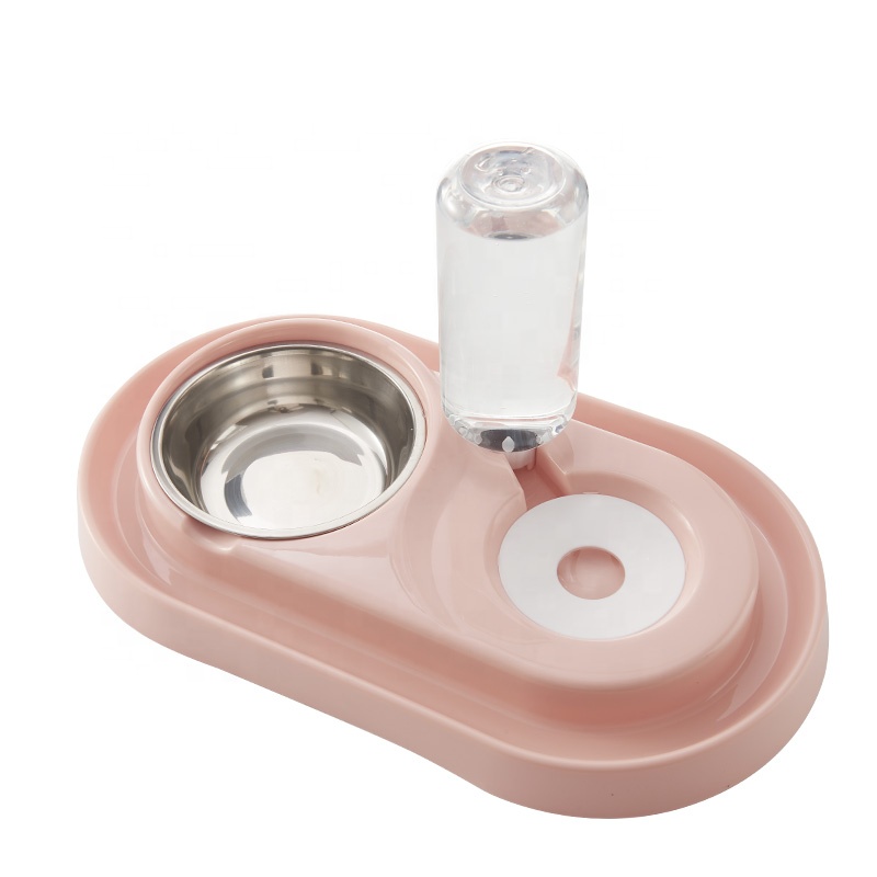 Automatic Water Drinking Pet Double Bowl
