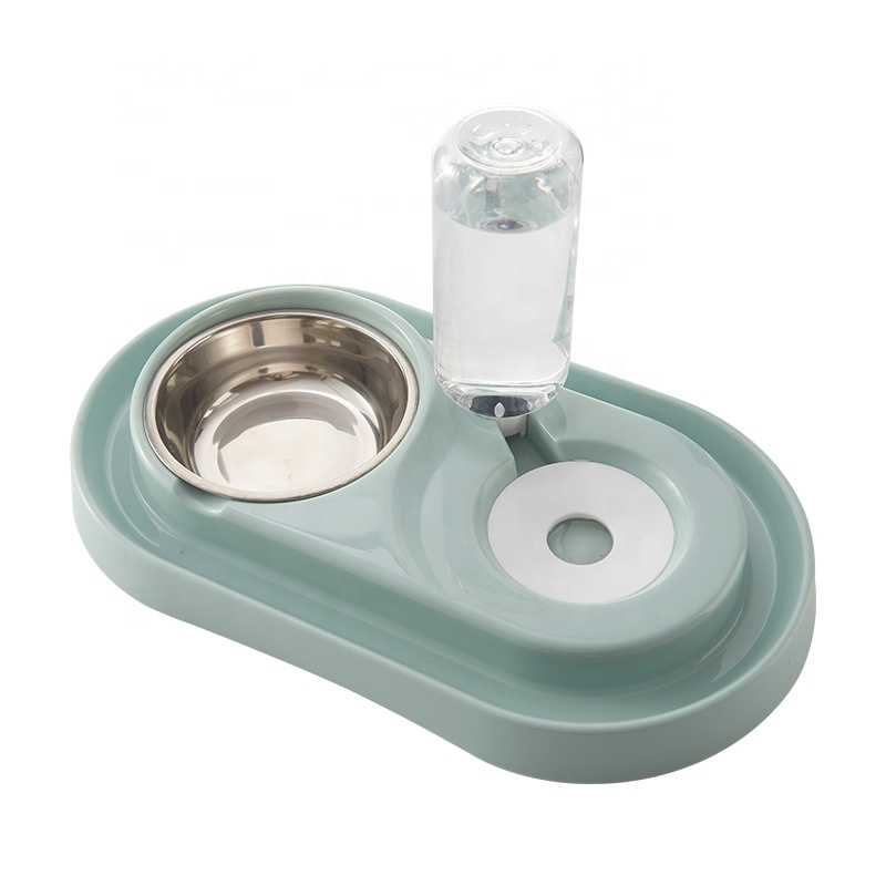 Automatic Water Drinking Pet Double Bowl