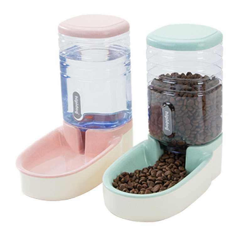 Dog Automatic Pet Feeder Cat Water Dispenser Dog Bowl Cat Basin Water Feeding Bowl Cat Bowl Combined Grain Storage Barrel