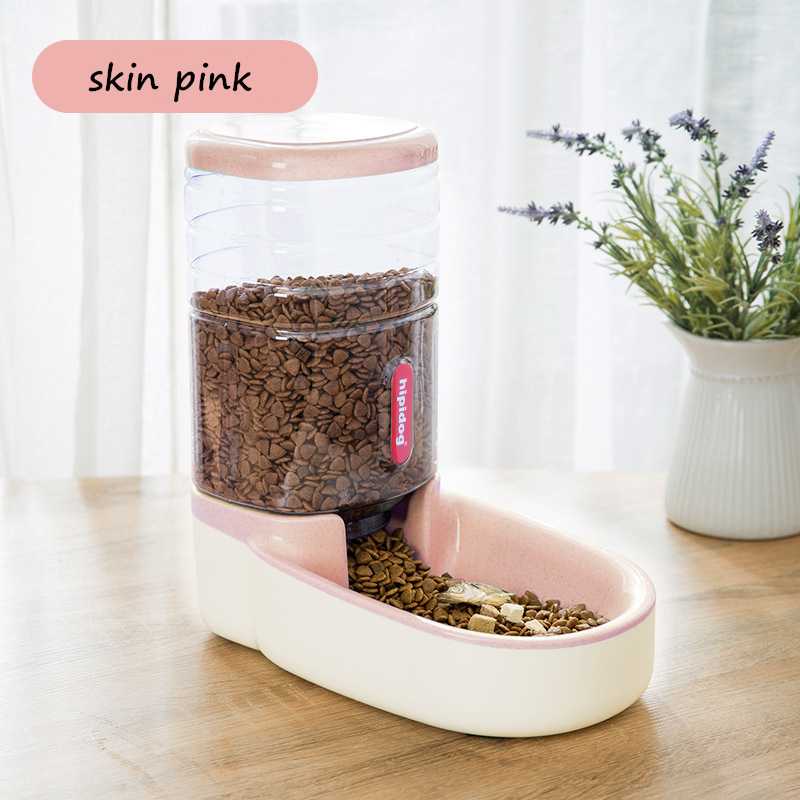 Dog Automatic Pet Feeder Cat Water Dispenser Dog Bowl Cat Basin Water Feeding Bowl Cat Bowl Combined Grain Storage Barrel