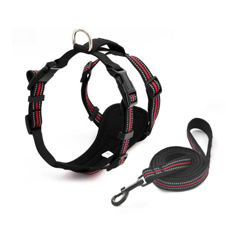 PeDuct Pets Harnesss Private LabelGg Black Pet Harness With Light