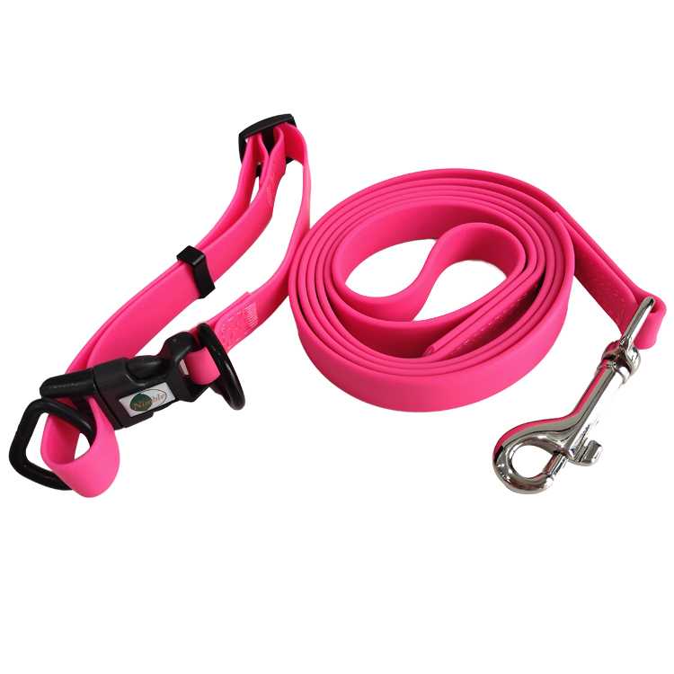 Durable Waterproof PVC Dog Collar Leash Large Dogs