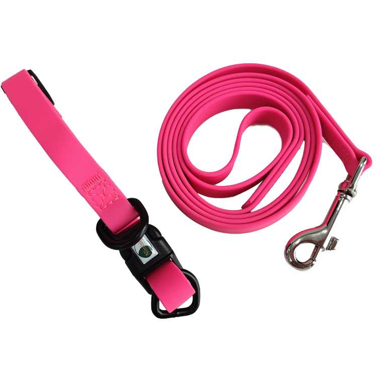 Durable Waterproof PVC Dog Collar Leash Large Dogs