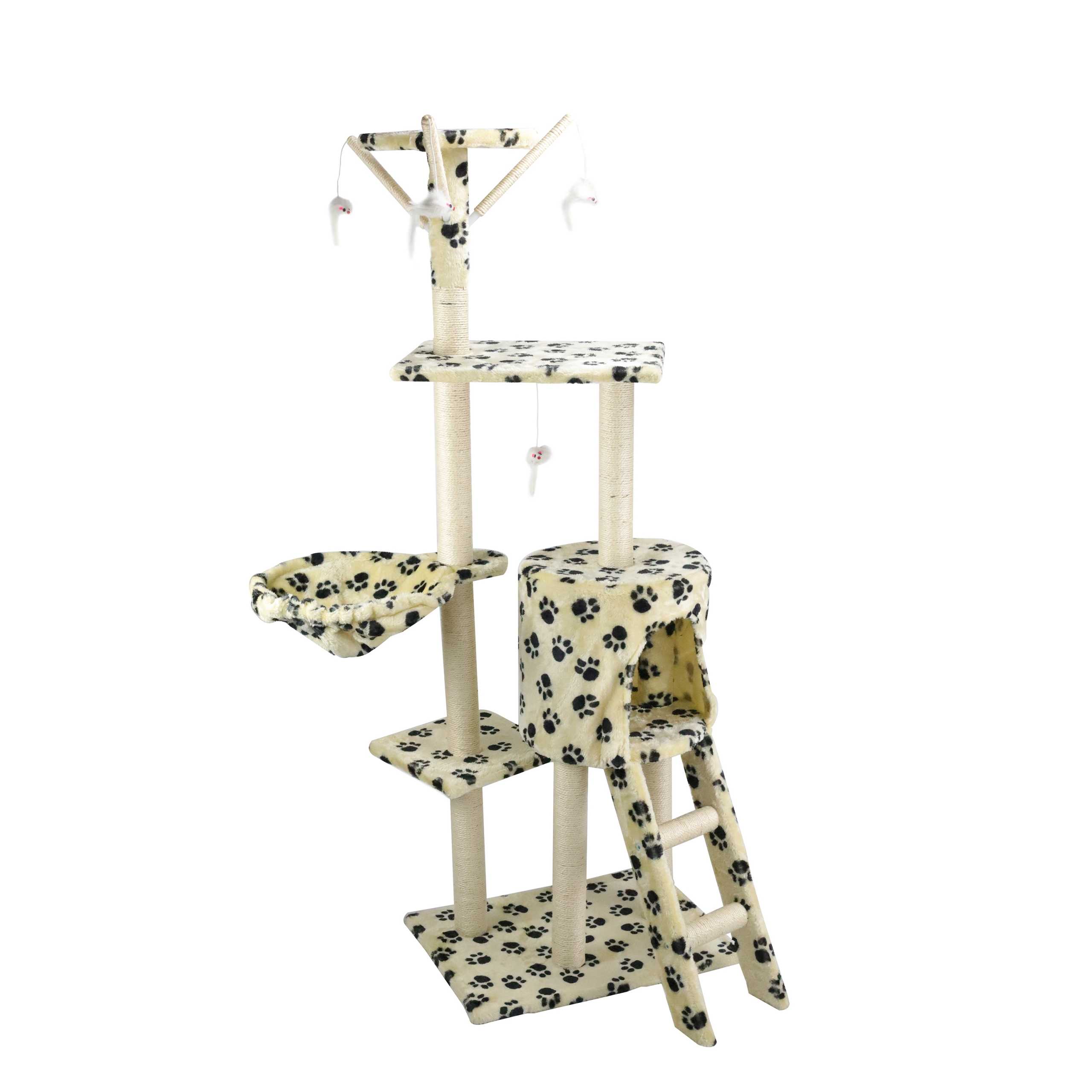 Castle Climb Scratch Scratcher Condo Wood Cat Furniture Tower Pet Cat Tree