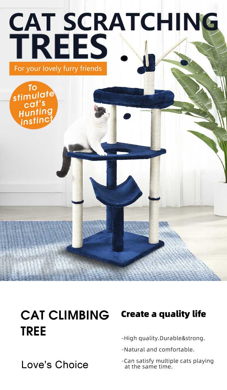 Excellent Best Material Scratching Tall Cat Tree Post