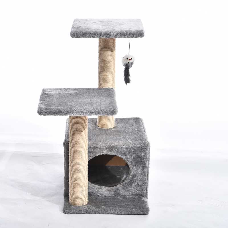 Made4Pets Cat Scratcher Tree With Mouse Toy Durable Cat Tree Furniture Cat Tower Tree House