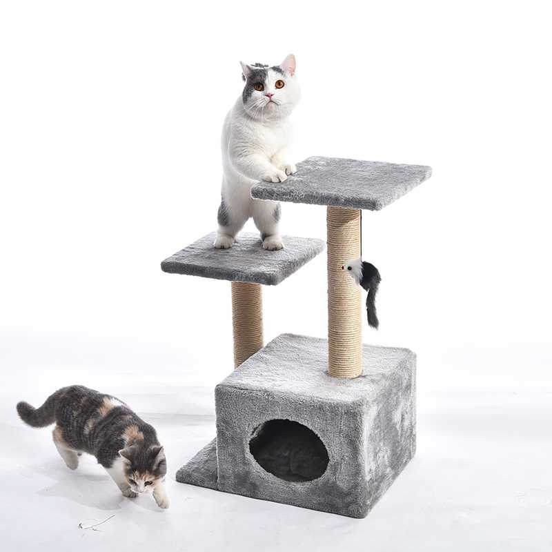 Made4Pets Cat Scratcher Tree With Mouse Toy Durable Cat Tree Furniture Cat Tower Tree House