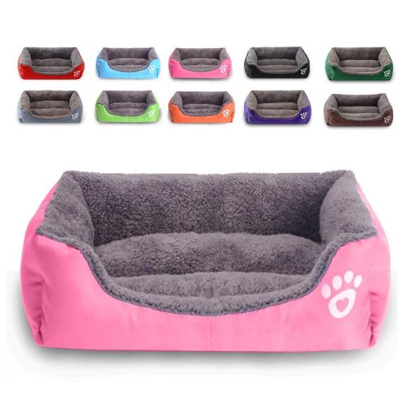 Memory Foam Soft Washable Portable Small Large Big Orthopedic Cama De Perro Paw Pet Sofa Dog Beds Built In Blanket