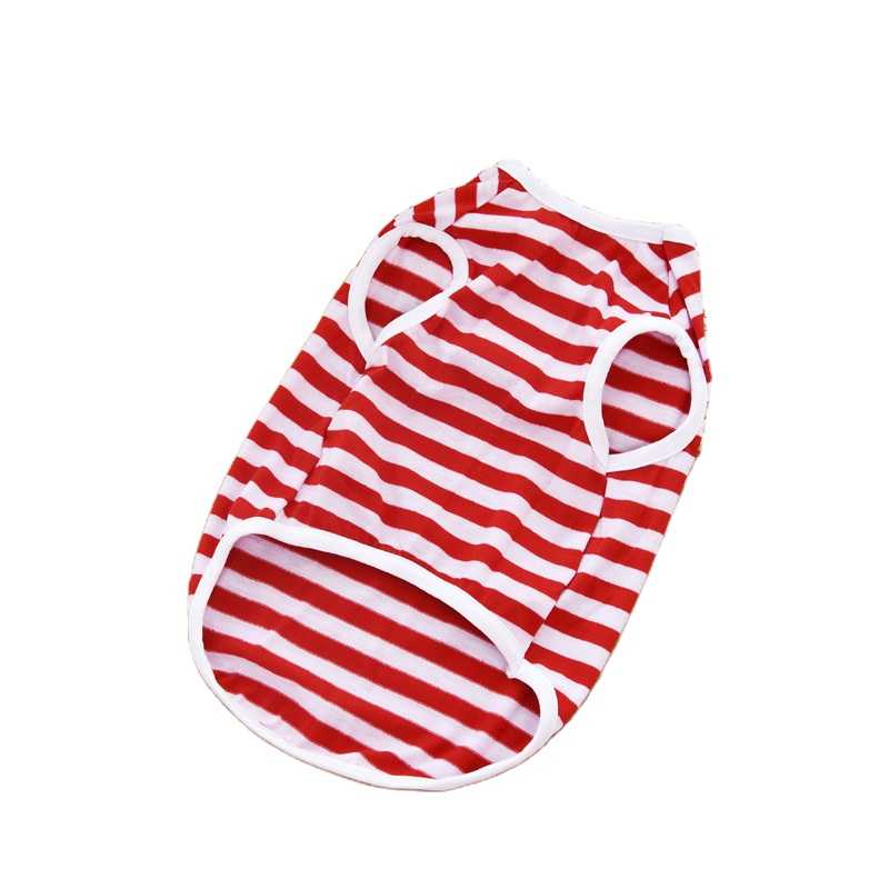 Outlet Accept Customization Beatuiful Striped Cotton Pet Clothing Summer Animals