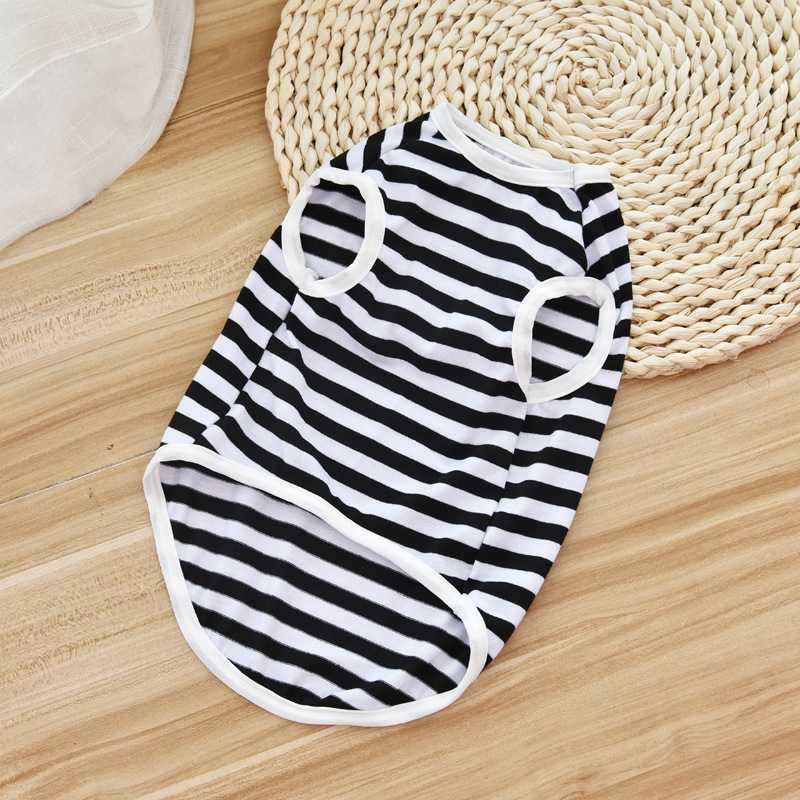 Outlet Accept Customization Beatuiful Striped Cotton Pet Clothing Summer Animals