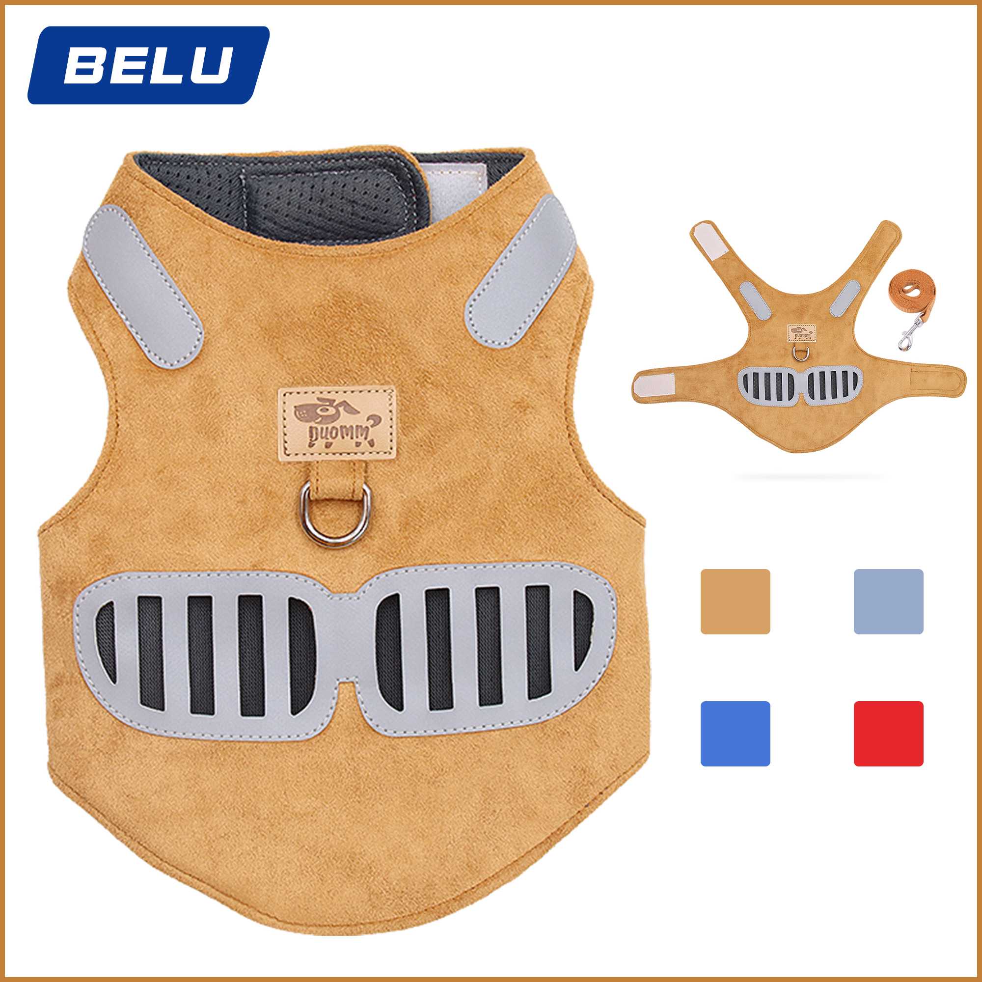 Pet Collars Lleashes Pet Harness Set Soft Dog