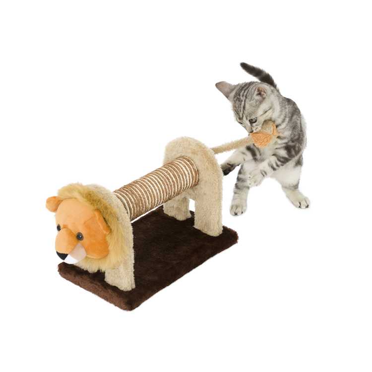 Plush Animal Pets Toys Zebra Shape Sisal Cat Scratcher Cat Scratching Post