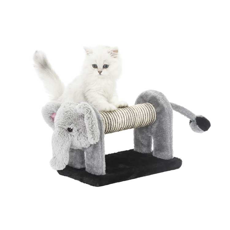 Plush Animal Pets Toys Zebra Shape Sisal Cat Scratcher Cat Scratching Post