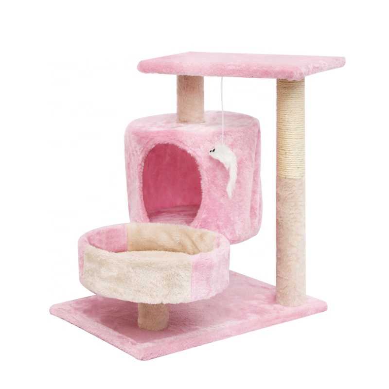 Small Mediumsized Cat Climbing Frame Cat Scratching Post Cat Tree House With Mouse Toys