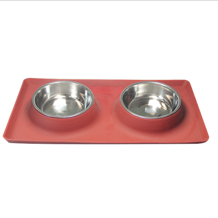 Dog Bowls Stainless Steel Cat Bowl With No Spill NonSlip Silicone Feeder Pet Bowl