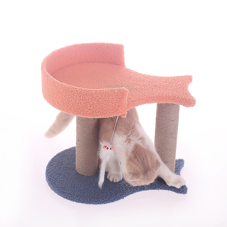 Wooden Sisal OEM Manufacturer Custom Cat Tree House Pet Grab Cat Tree Cat Furniture