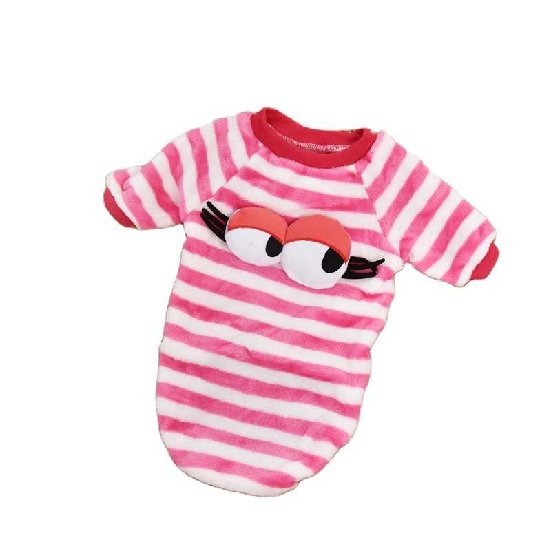 Accept Customization Beatuiful Striped Pet Clothing With Button Animals