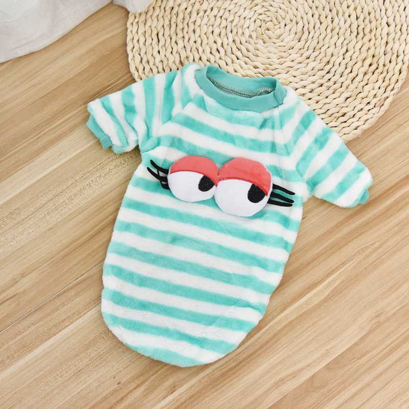 Accept Customization Beatuiful Striped Pet Clothing With Button Animals