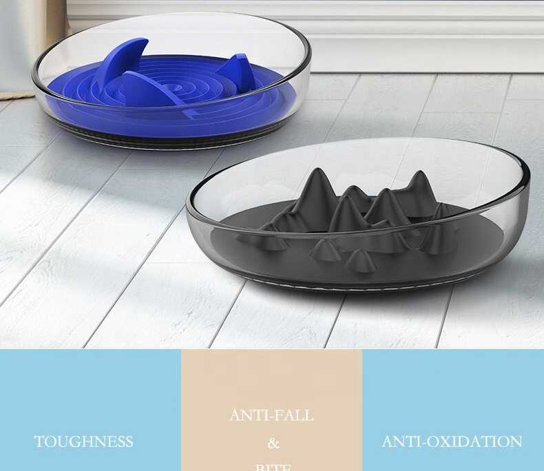 Silicone Dog Slow Feeder Bowl AntiChoking Fun Feeder Silicone Pet Bowls