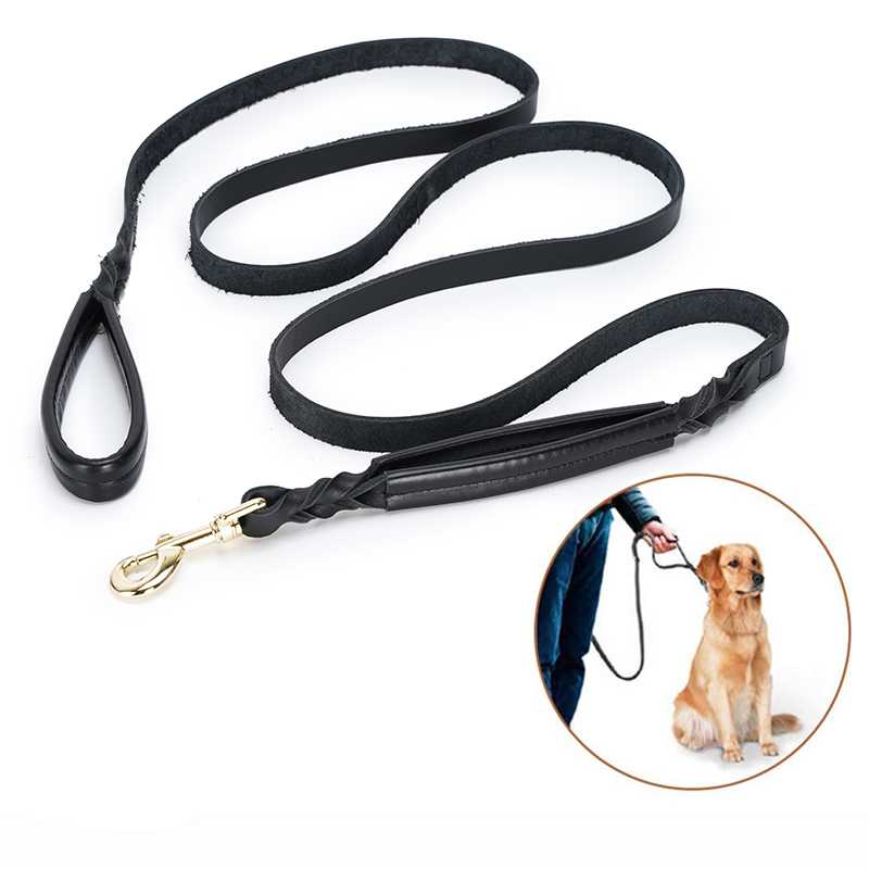 Custom Personalized Genuine Leather Pet Dog Harness Real Leather Cat Hunting Dog Leash