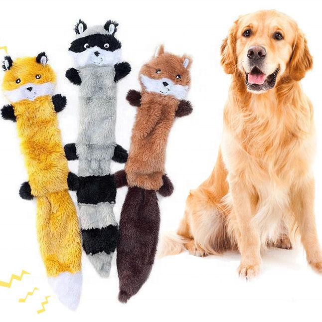 Animal Plush Whispering Squeak Dog Pet Toys