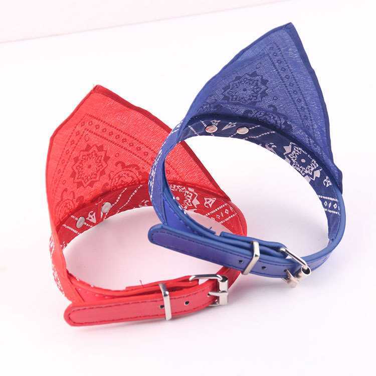 China Manufacturer Custom Print Logo Pet Dog Collar Bandana