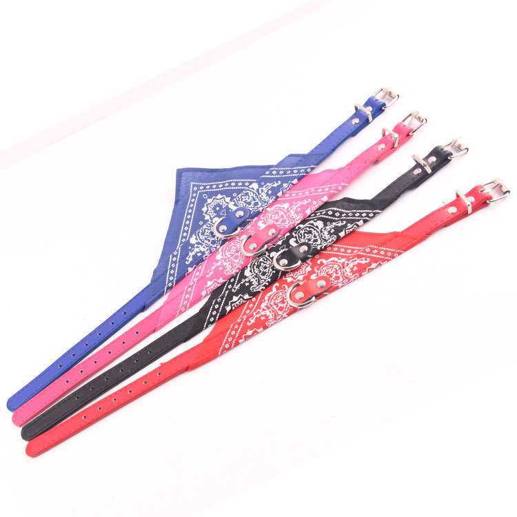 China Manufacturer Custom Print Logo Pet Dog Collar Bandana