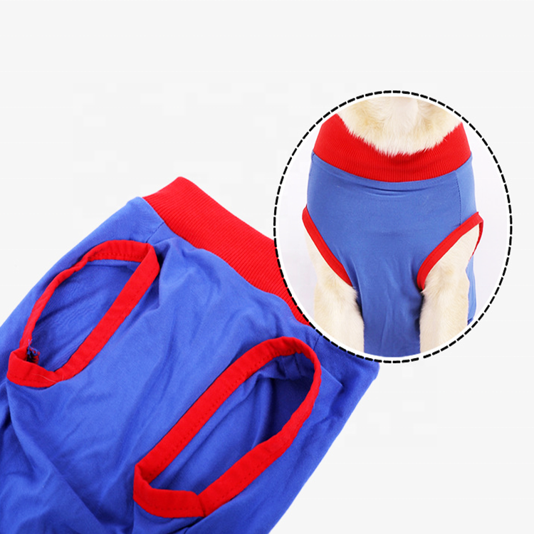 China Market Agent Pet Surgical Recovery Snuggly Suit Breathable Dog Surgical Recovery Suit Dogs