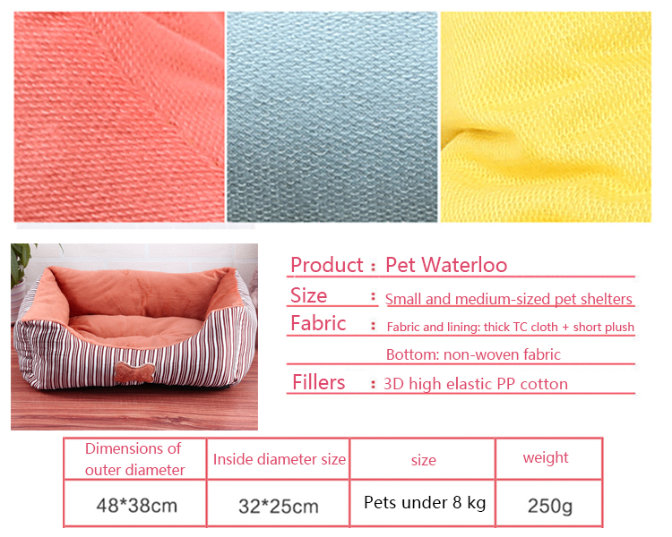 HMS Pet Beds Accessories Custom Outdoor Indoor Soft Memory Foam Dog Cat Pet Bedding Bed Sofa