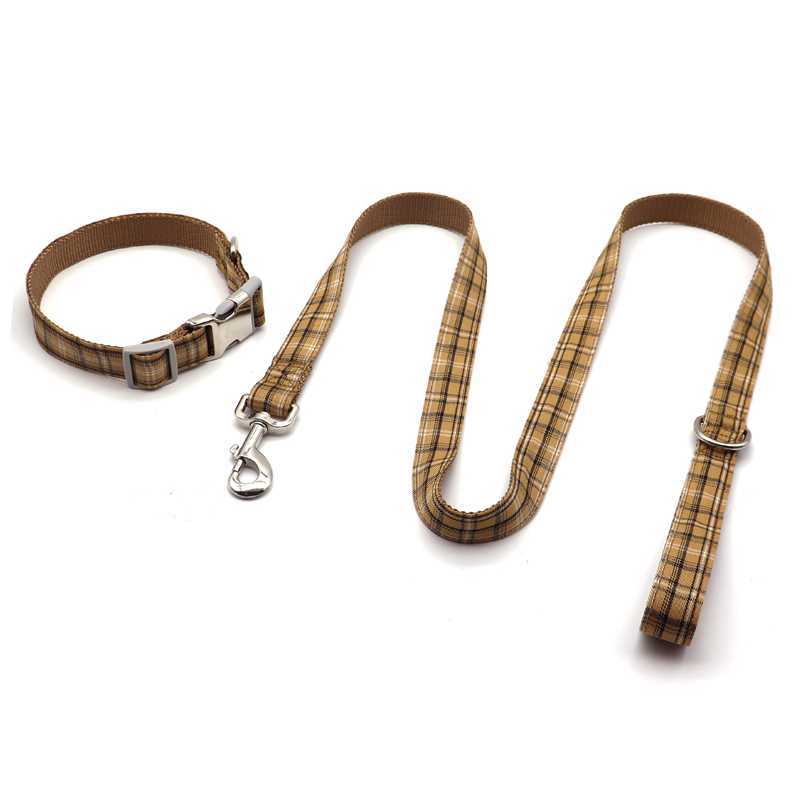 Ing Red Plaid Cute OEM Leash Pet Supplies Dog