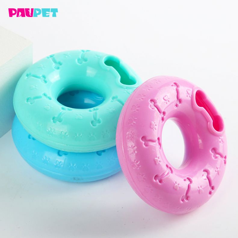 Pet Custom Vinyl Toy Cat Squeaky Dog Toys Pet Toys Chew Donuts Tpr
