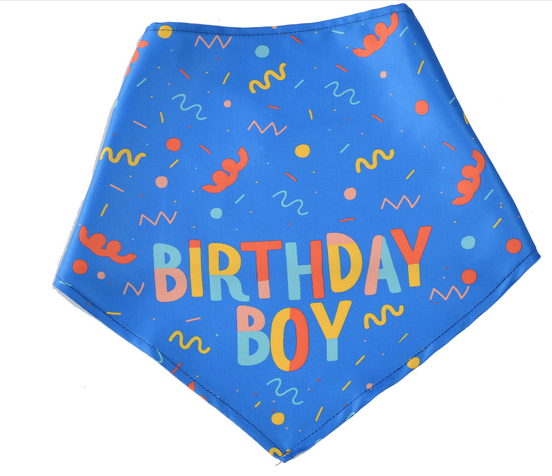 Pet Scarfs Dog Birthday Bandana Scarfs With Bone Toy Birthday Party Dog