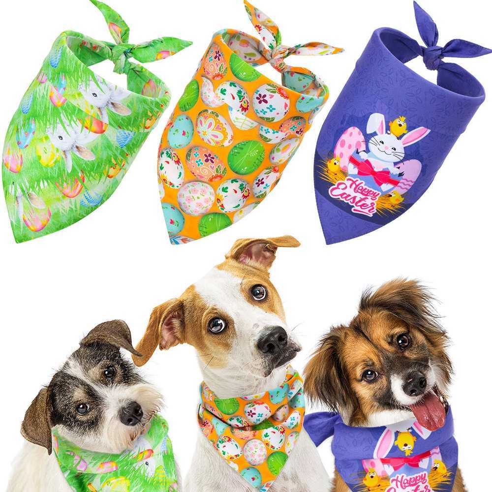 Pet Washable Triangle Plaid Pet Bandanas Adjustable Custom Dog Cat Bibs Scarf Bandana