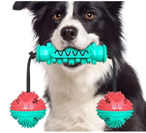 Amazon Dog Durable Molar Stick TPR Nibble Bone Toothbrush Cleaning Toy Dog Pet Toy