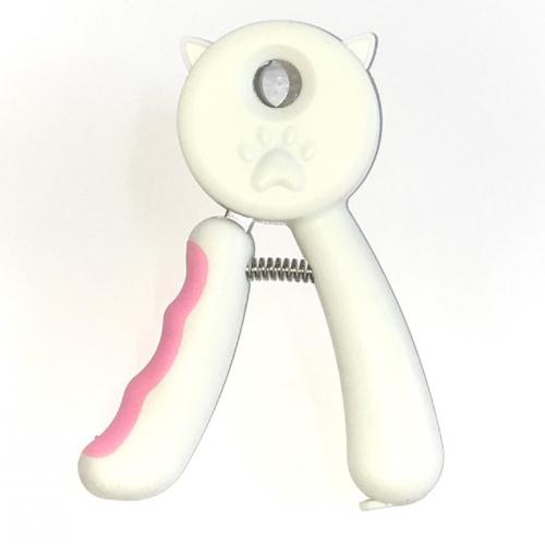 Anti Slip Handle Dog Pet Cat Animal Puppy Paw Claw Toe Nail Scissors With Transparent Protecting Cover