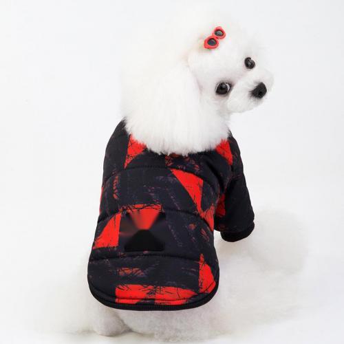 Autumn Winter Thickening Warm Pet Clothes Dog Triangle Padded Clothes